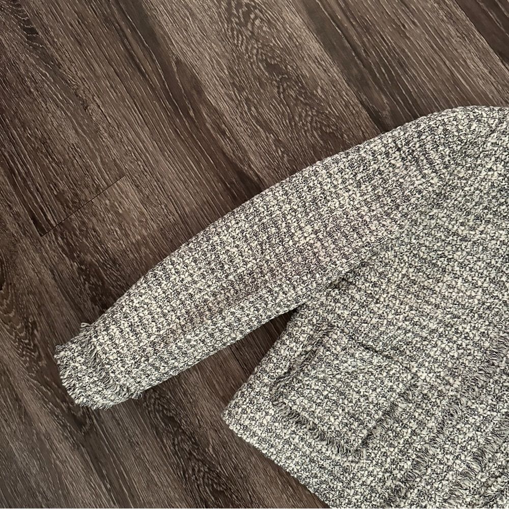 J. Crew Olympia Lady Jacket in Metallic Tweed Fringe Trim - Picture 3 of 11